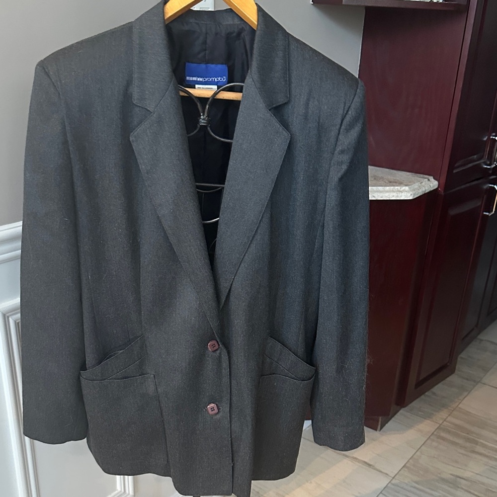 Charcoal Blazer by Impromptu